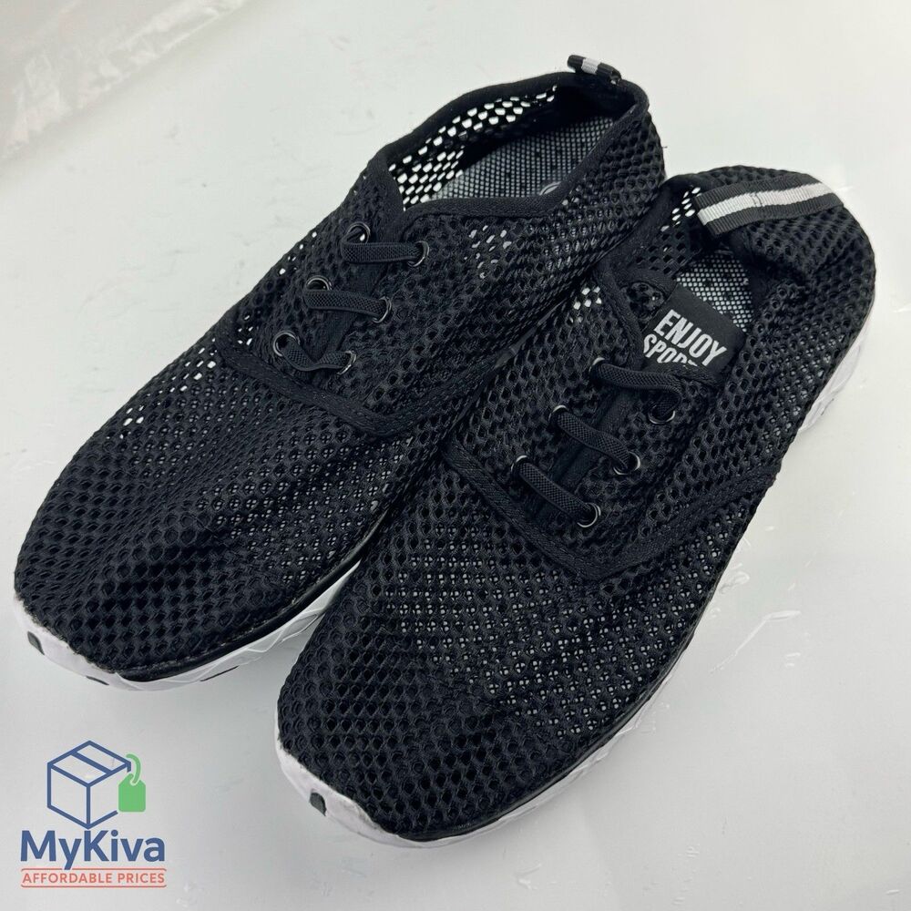 Water shoes barefoot quick dry beach swim black size 40 Enjoy Sports